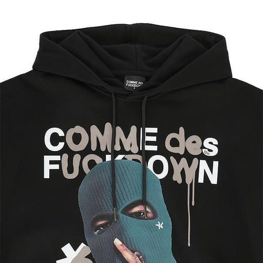 FELPA CON STAMPA PASSAMONTAGNA - COMME DES FUCKDOWN