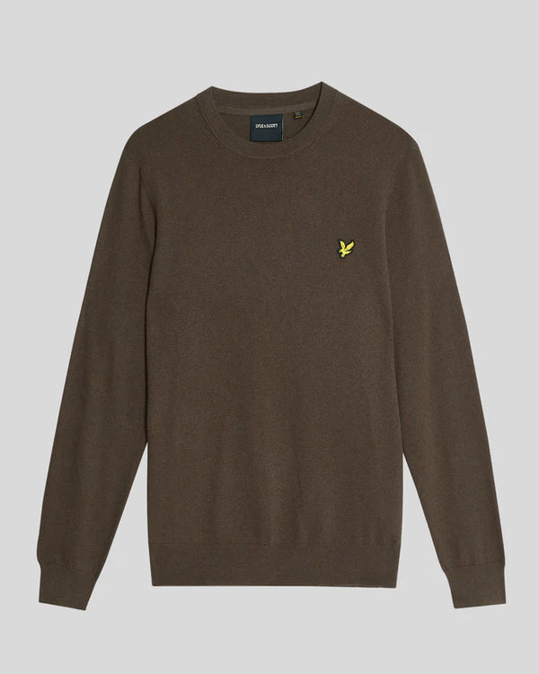 MAGLIONE GIROCOLLO IN COTONE MERINO - LYLE&SCOTT