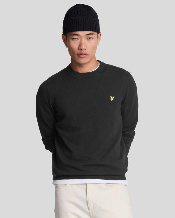 MAGLIONE GIROCOLLO IN COTONE MERINO - LYLE&SCOTT