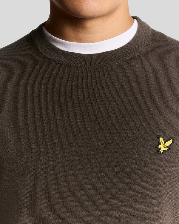 MAGLIONE GIROCOLLO IN COTONE MERINO - LYLE&SCOTT