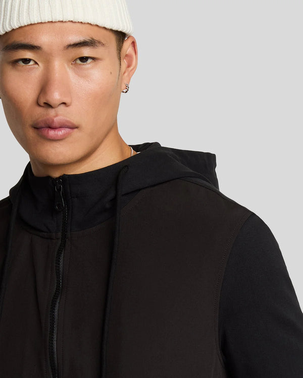 FELPA CON CAPPUCCIO SOFTSHELL CON ZIP - LYLE&SCOTT