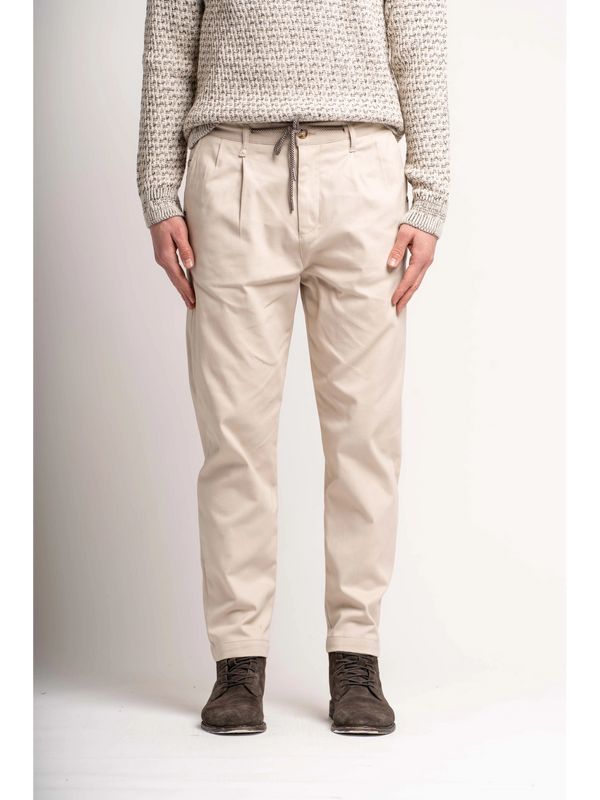 PANTALONI CON PENCE E COULISSE - BL.11
