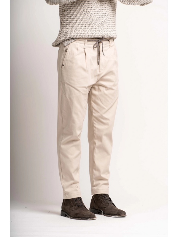 PANTALONI CON PENCE E COULISSE - BL.11