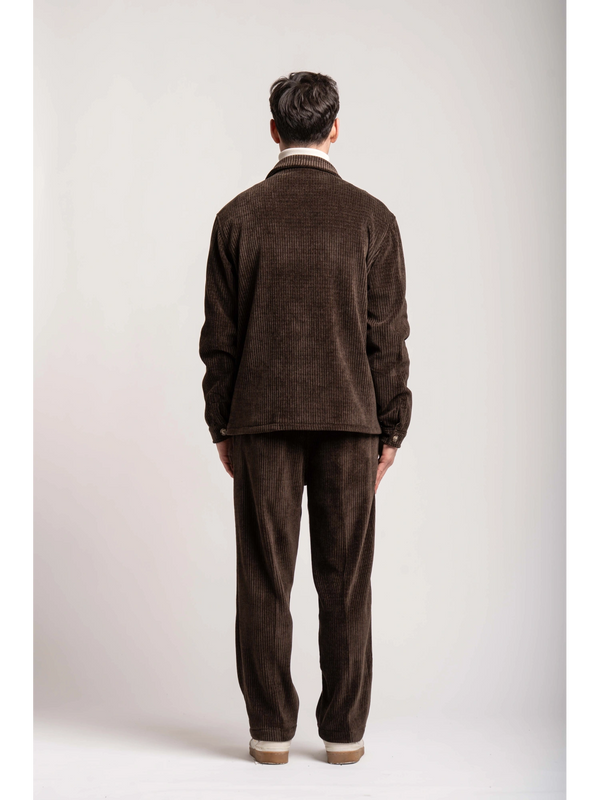 PANTALONE VELLUTO PALAZZO - BL.11