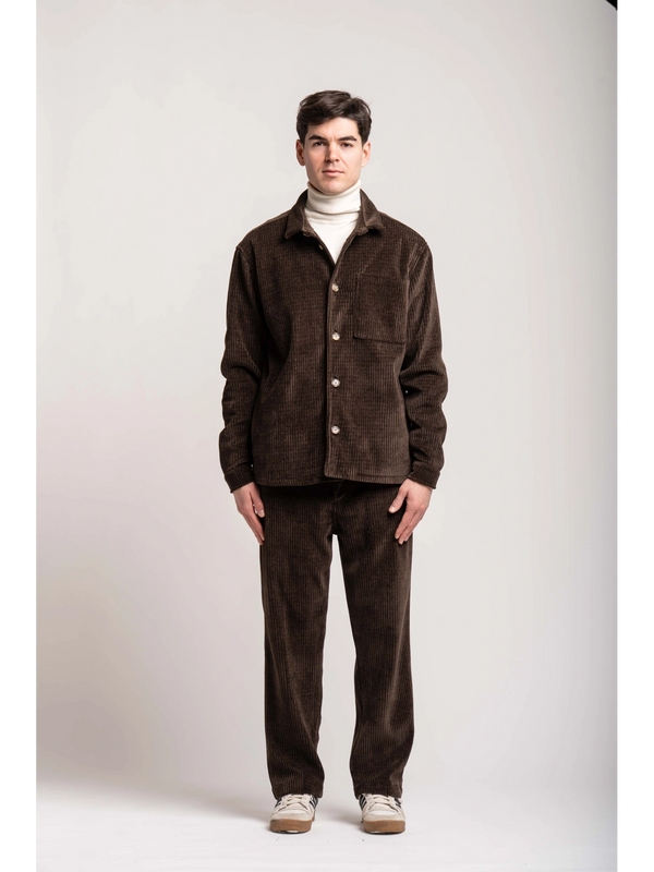 PANTALONE VELLUTO PALAZZO - BL.11