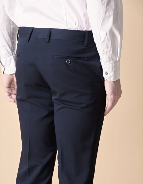 PANTALONE ALTA SARTORIA CLASSICO BLU - V2