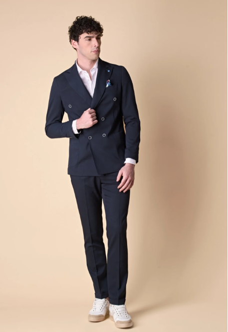 PANTALONE ALTA SARTORIA CLASSICO BLU - V2