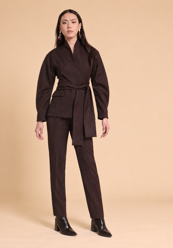 PANTALONE SIGARETTA GESSATO - MEMEROAD