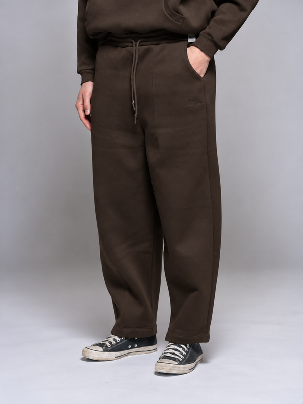 PANTALONE FELPA PALAZZO - BL11