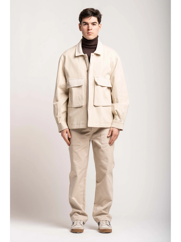 PANTALONI FATIGUE INSERTI VELLUTO - BL.11