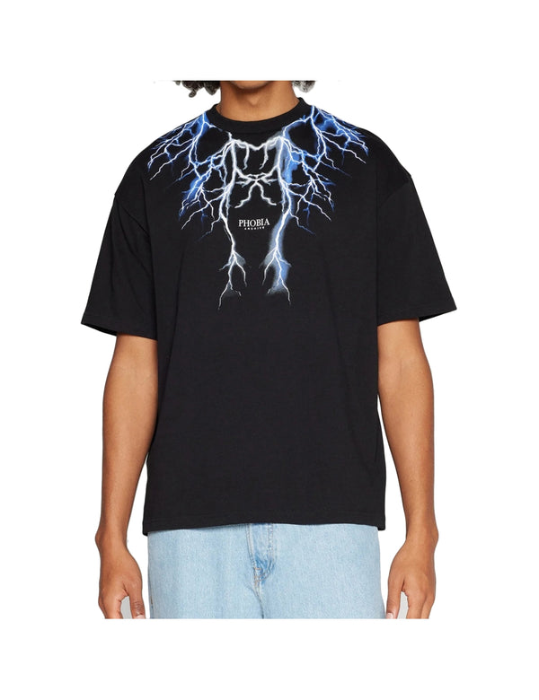 T-SHIRT BLUE LIGHTNING - PHOBIA