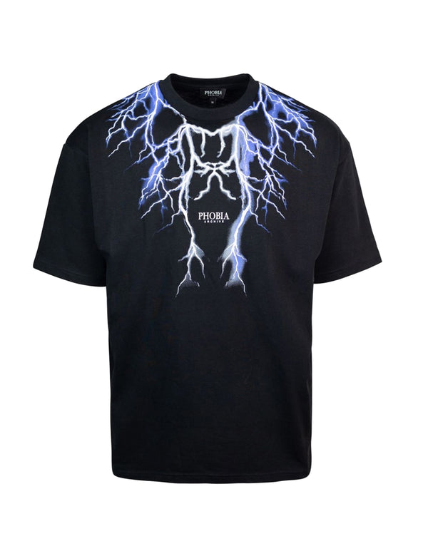 T-SHIRT BLUE LIGHTNING - PHOBIA