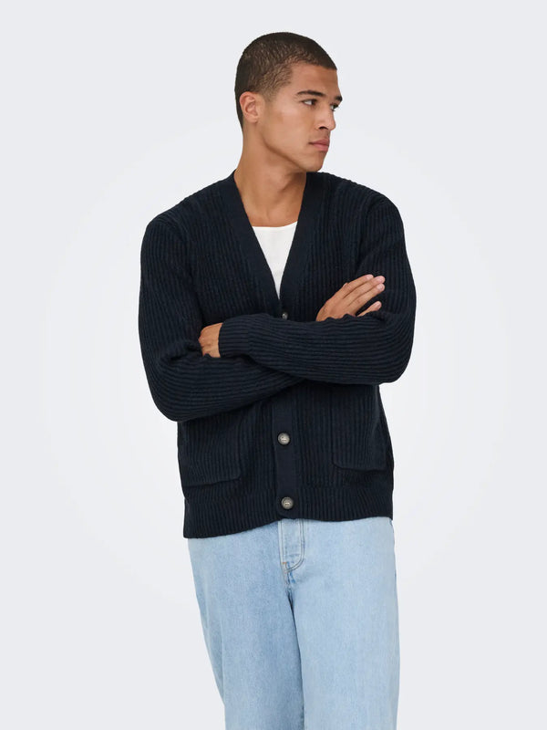 CARDIGAN IN COTONE - ONLY&SONS