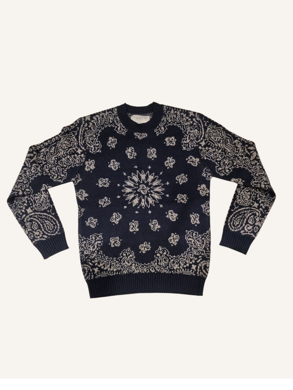 MAGLIA BANDANA NAVY -TOOCO