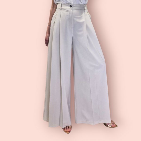PANTALONE AMPIO CON PENCES - VICOLO