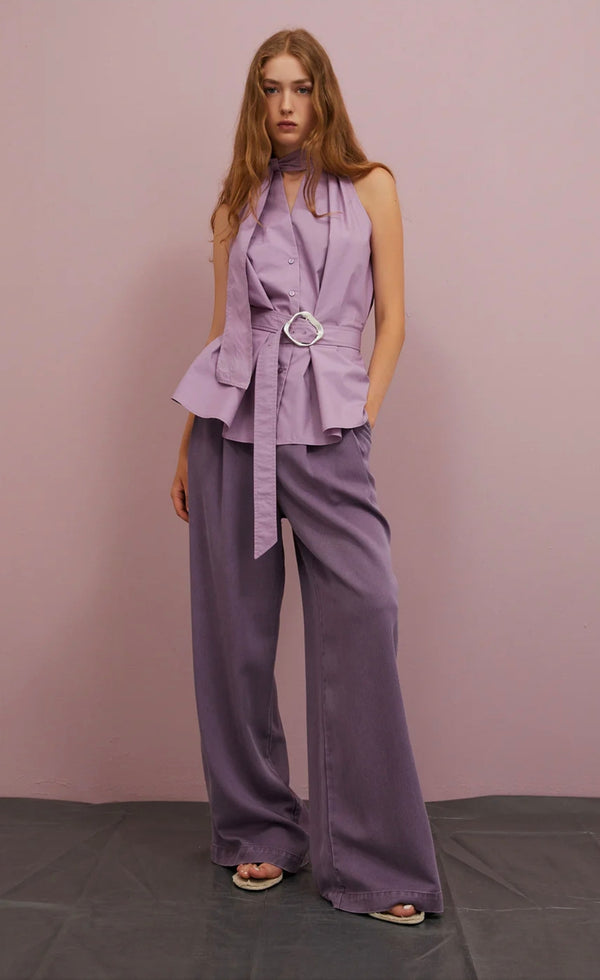 TOP CON CINTURA - ISABELLE BLANCHE