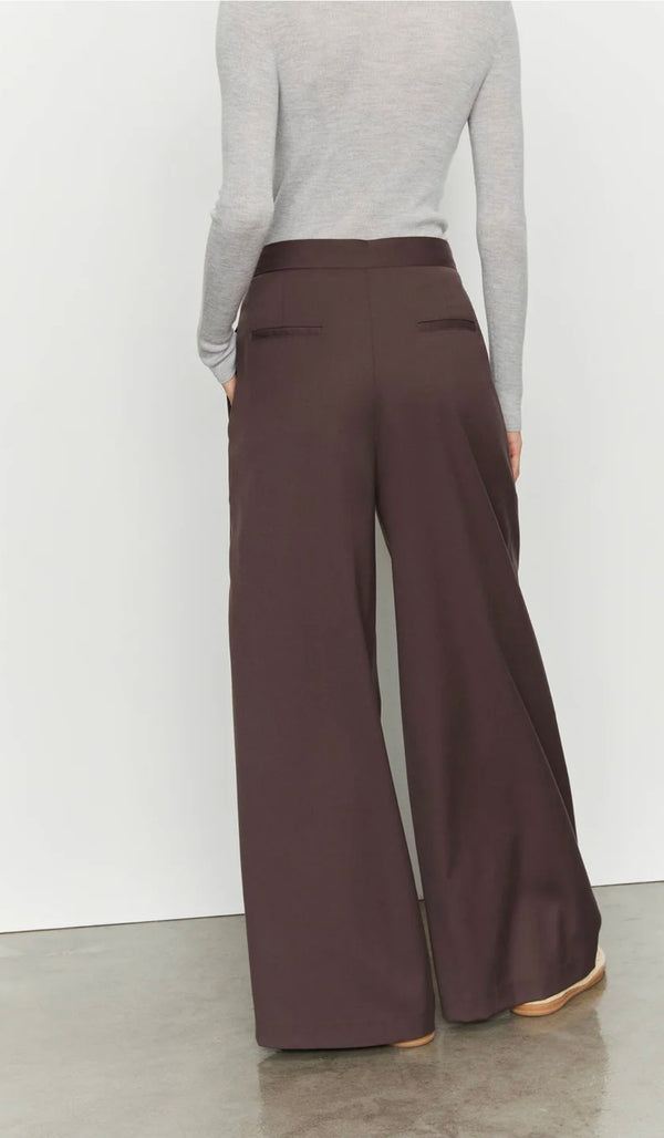PANTALONI LARGHI SARTORIA CON PIEGHE - ISABELLE BLANCHE