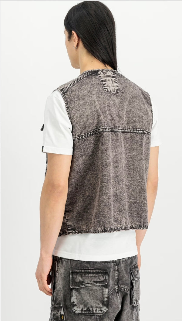 GILET IN TELA DENIM - ALPHA
