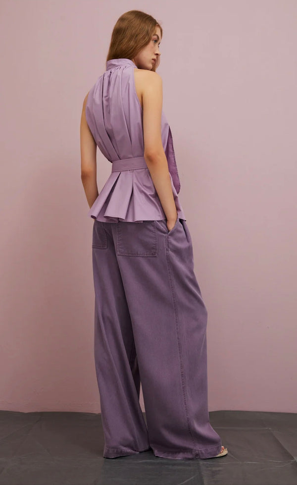 TOP CON CINTURA - ISABELLE BLANCHE