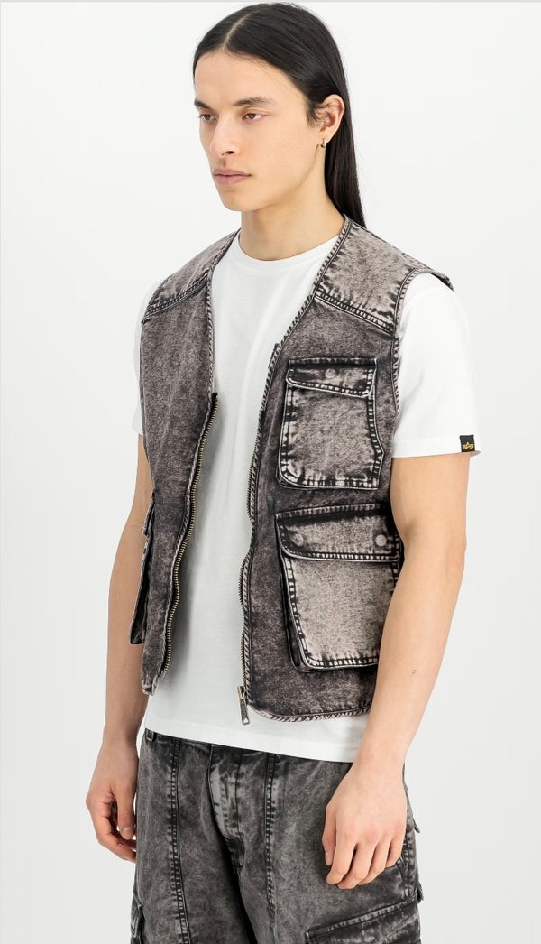 GILET IN TELA DENIM - ALPHA