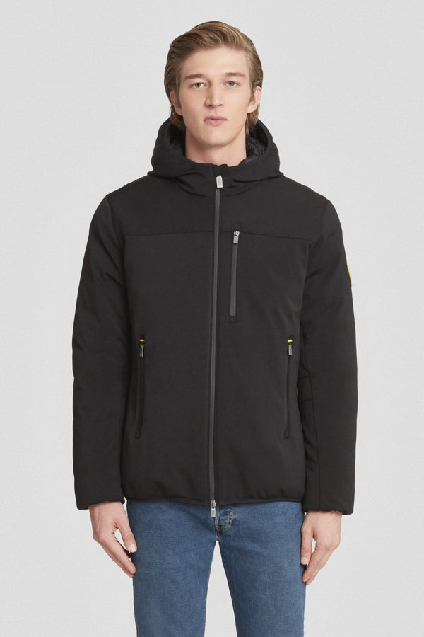 CIESSE GIACCA CORTA NERA IN SOFTSHELL.