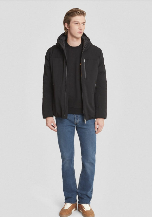 CIESSE GIACCA CORTA NERA IN SOFTSHELL.