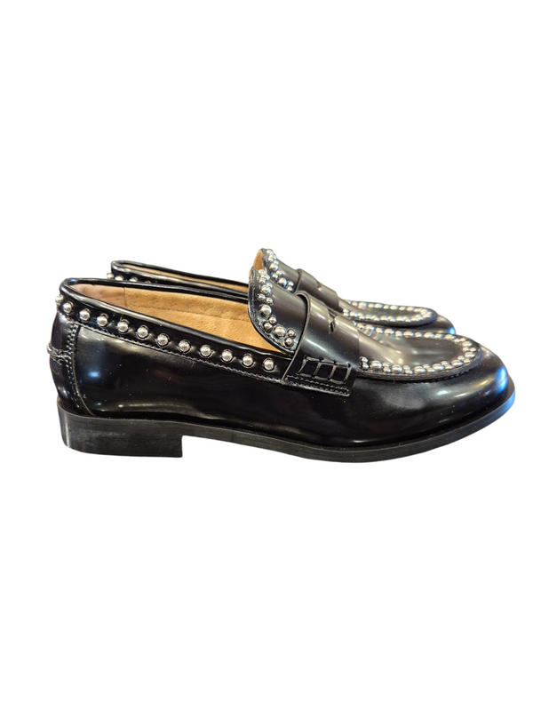 MOCASSINO IN PELLE CON BORCHIE - DIVINE FOLLIE