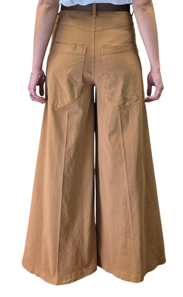PANTALONE PALAZZO IN DENIM - TENSIONE IN