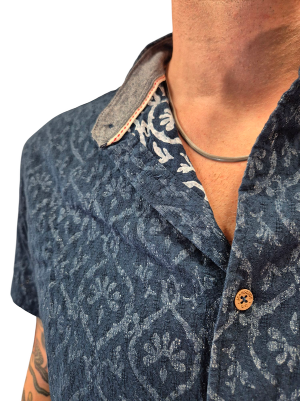 CAMICIA MANICA CORTA FANTASIA GEOMETRICA - INDICODE