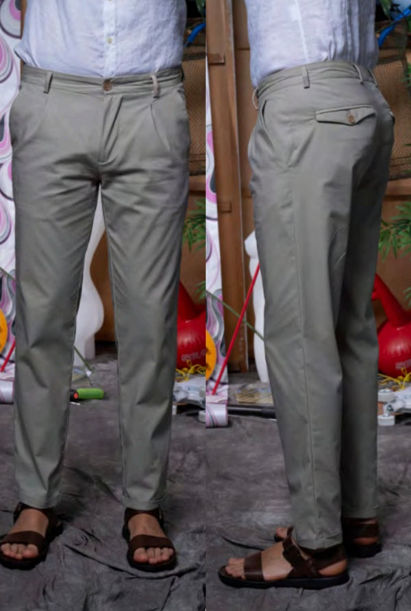 PANTALONI PINCE INSERTI FLUID - KOON