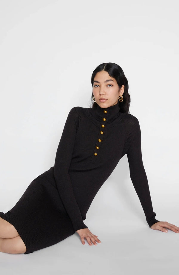 ABITO IN MAGLIA CON DETTAGLIO BOTTONI - ISABELLE BLANCHE