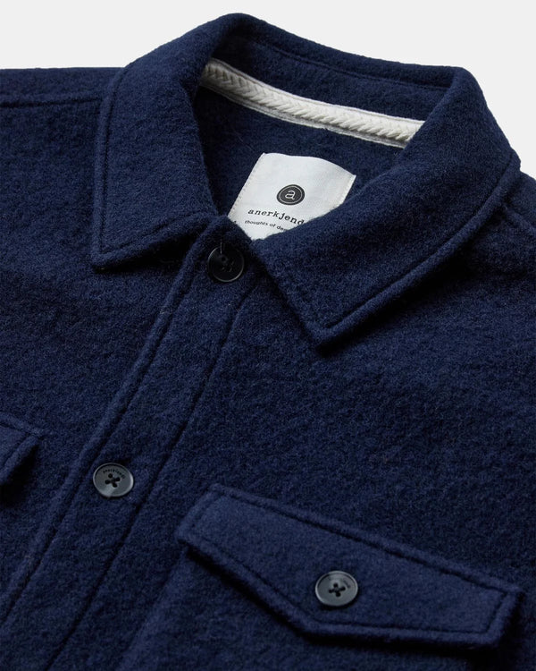 CAMICIA AKOSCAR IN LANA BOLLITA -ANERKJENDT